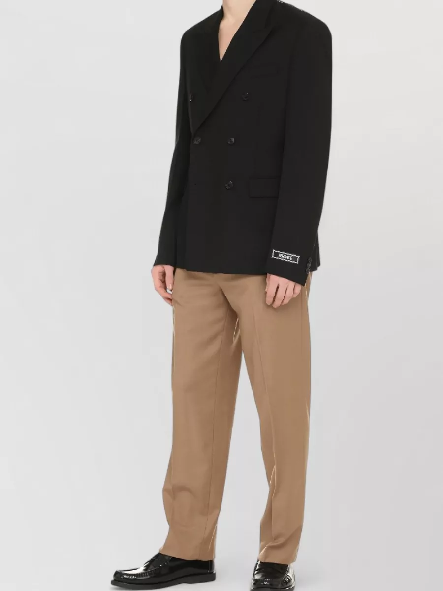 Versace Virgin Wool Double-Breasted Blazer