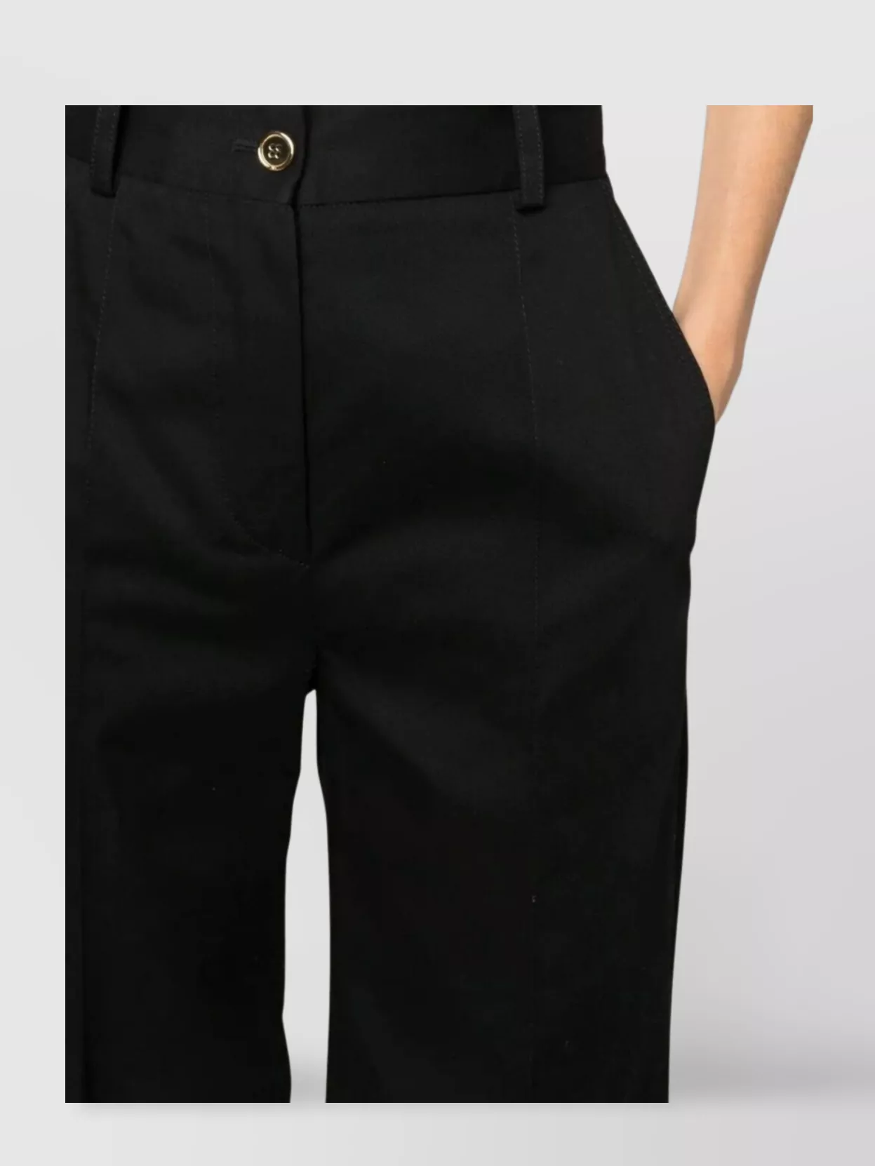 Patou "Timeless" Wide Leg Trousers With High Waist