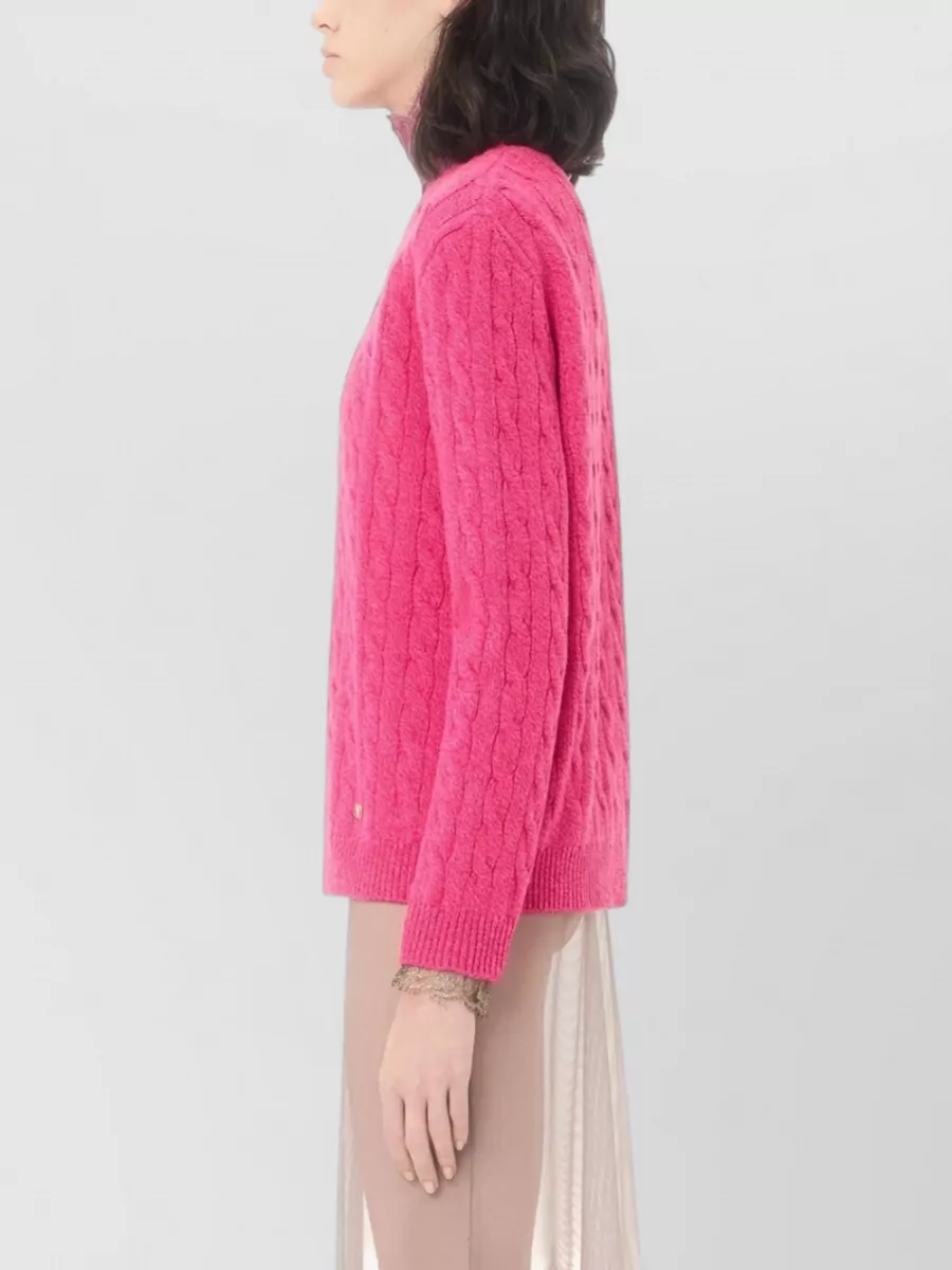 Valentino Garavani Virgin Wool Cable-Knit Sweater