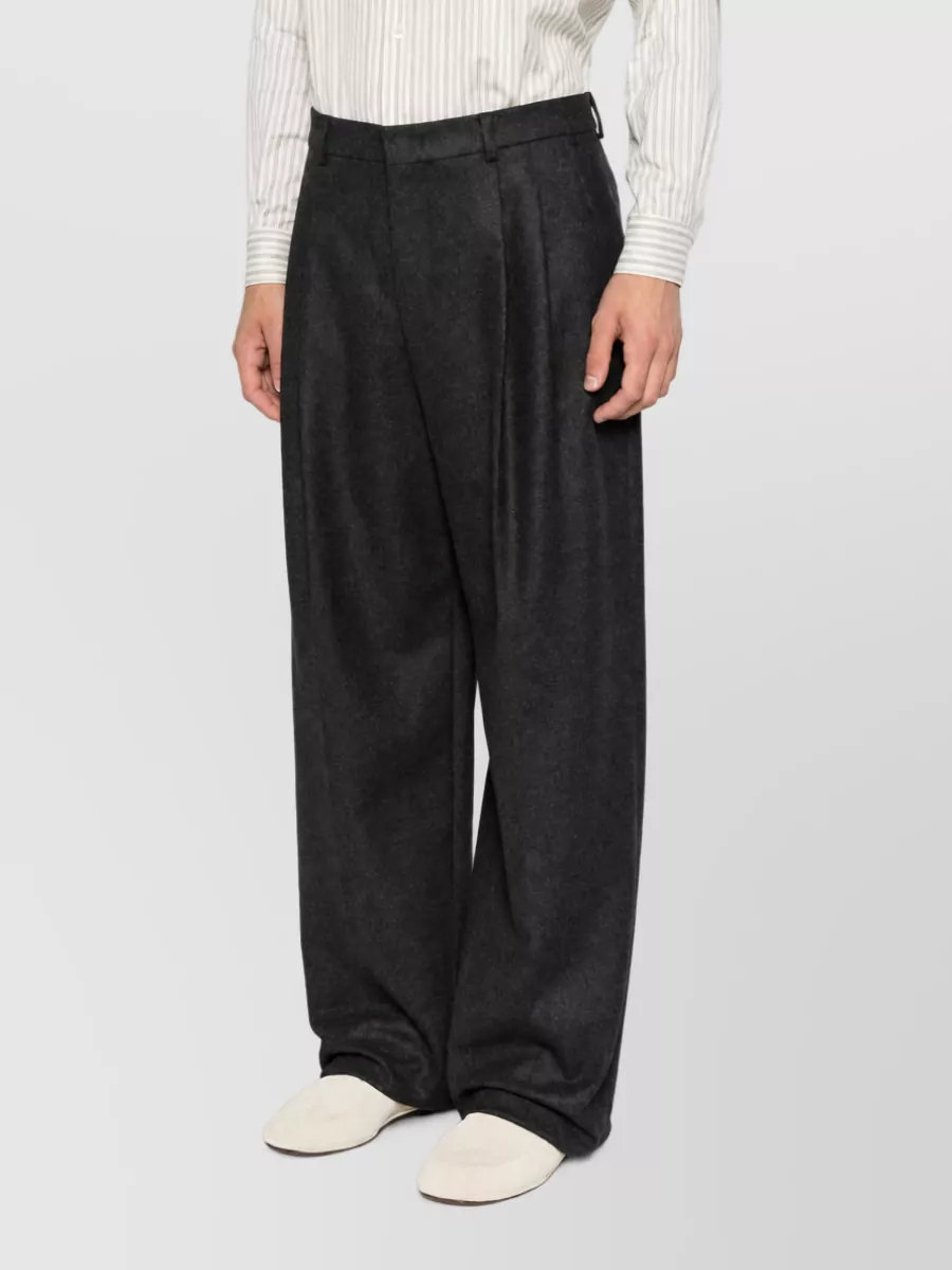 Emporio Armani Wool Wide-Leg Trousers