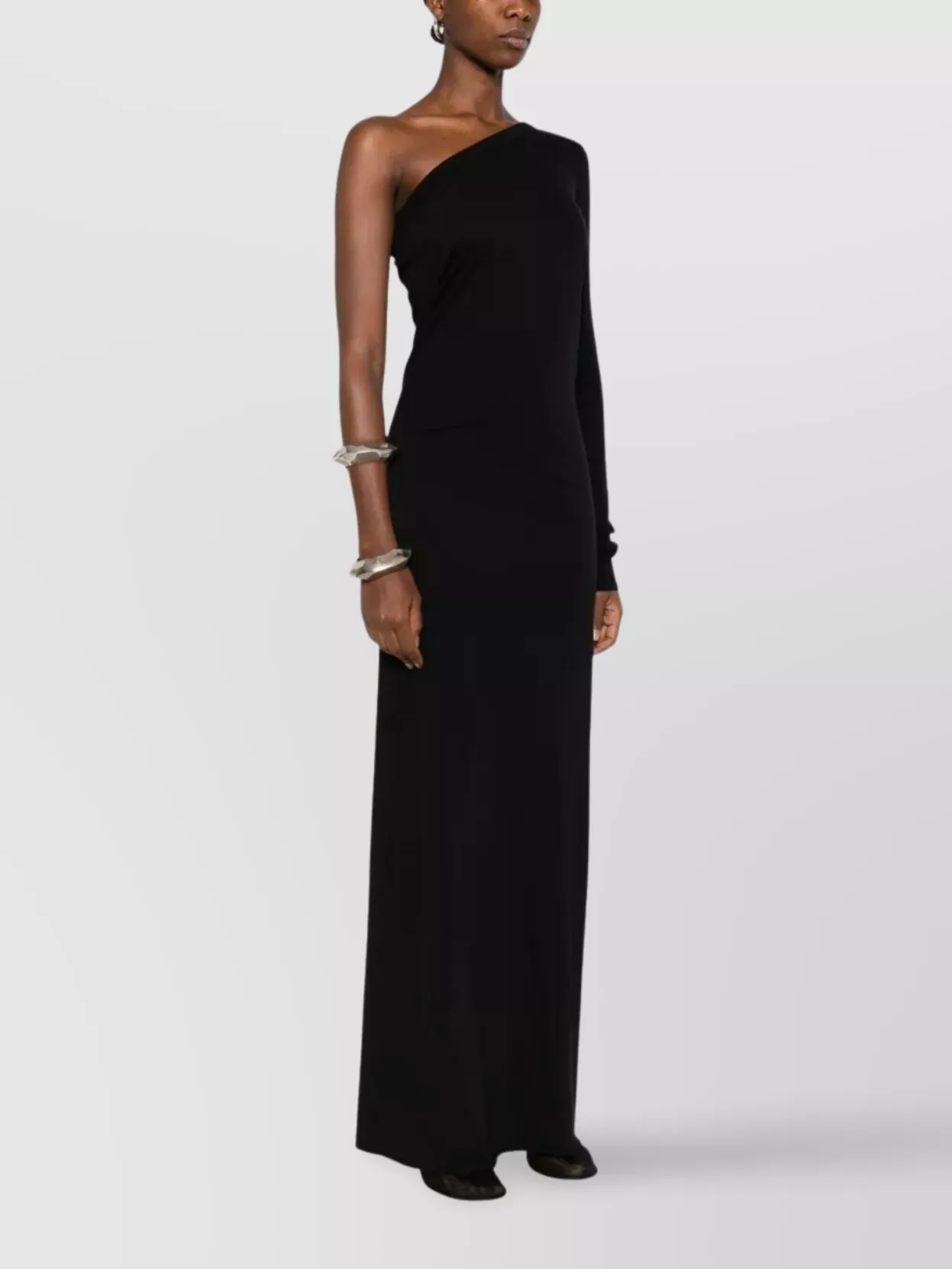 Rick Owens Drkshdw Ziggy One Shoulder Maxi Dress
