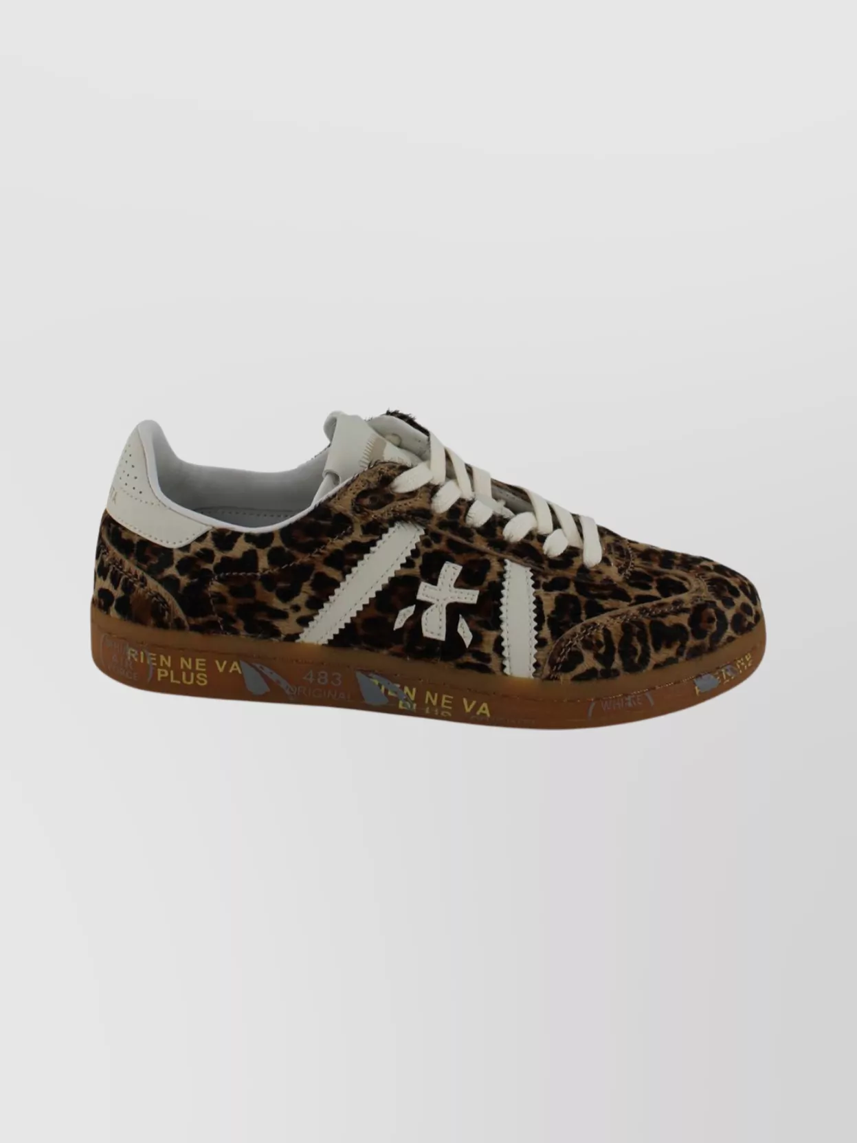 Premiata Animal Print Low-Top Lace-Up Shoes