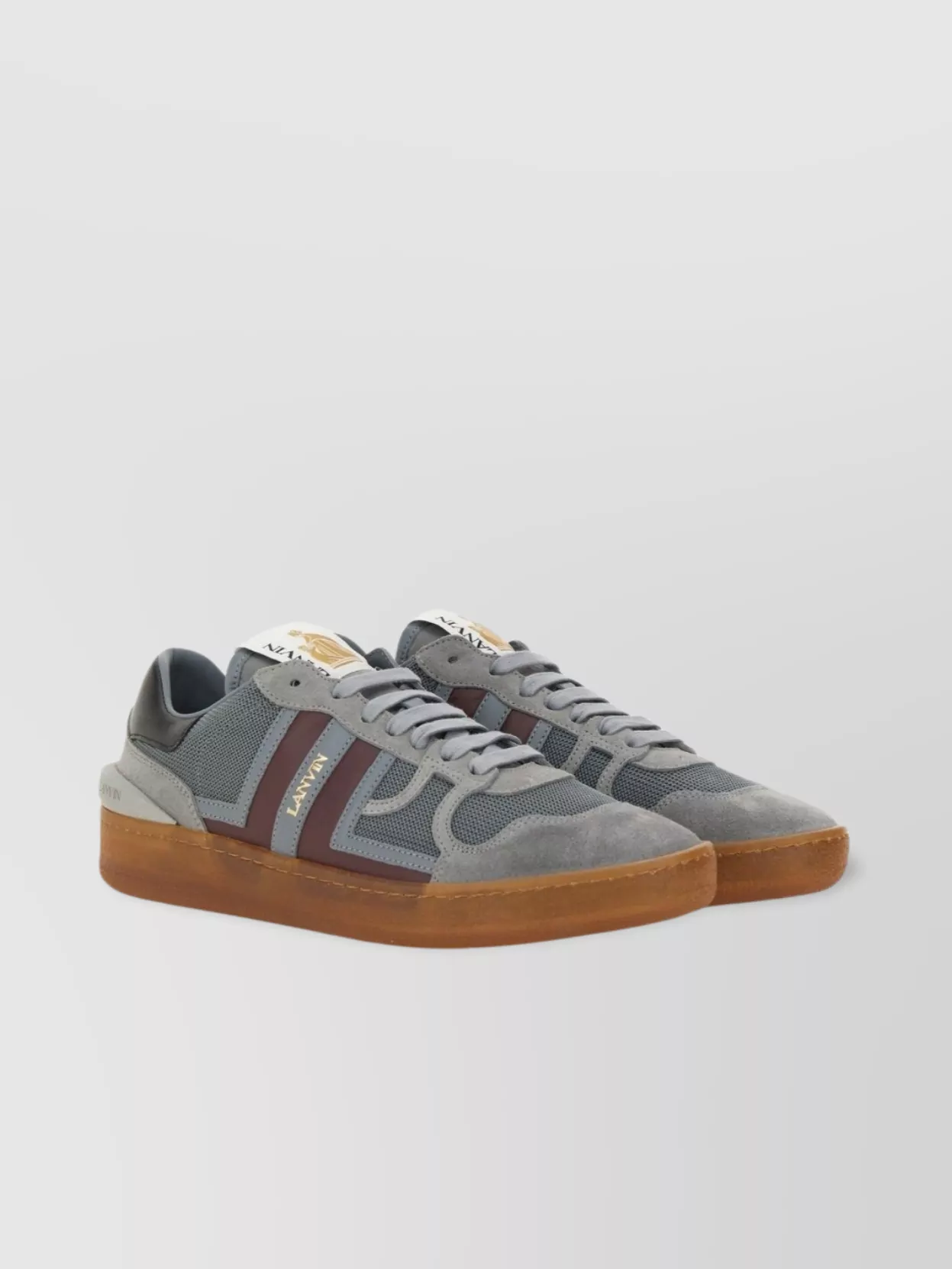 Lanvin Mesh Suede Nappa Leather Sneaker