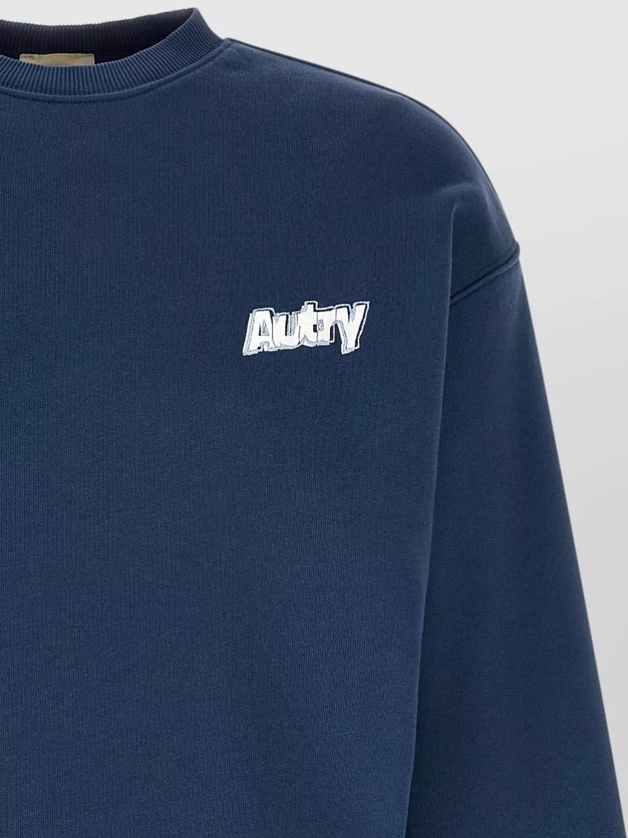 Autry Cotton Regular-Fit Logo-Print Sweatshirt