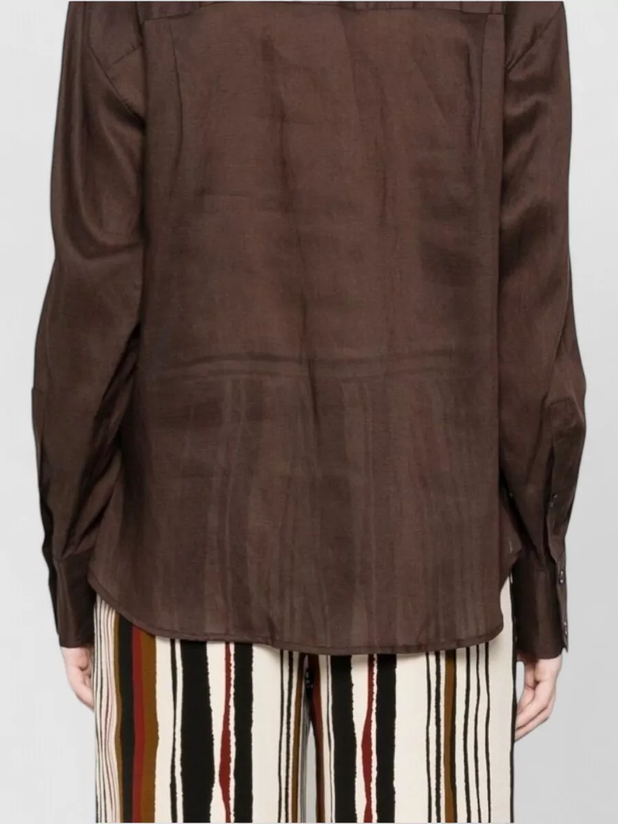 Ermanno Firenze Linen-Blend Embellished Long-Sleeve Shirt