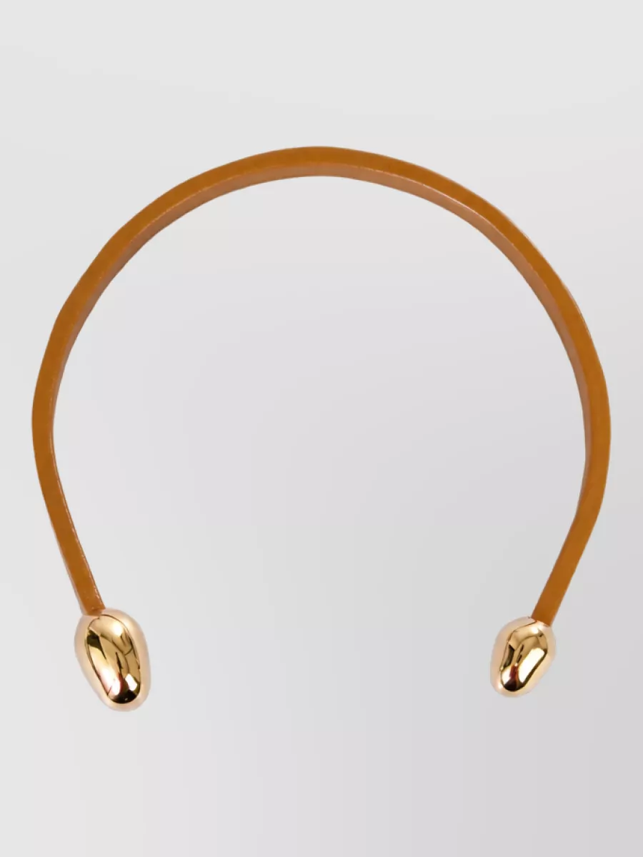 Bottega Veneta Leather Necklace