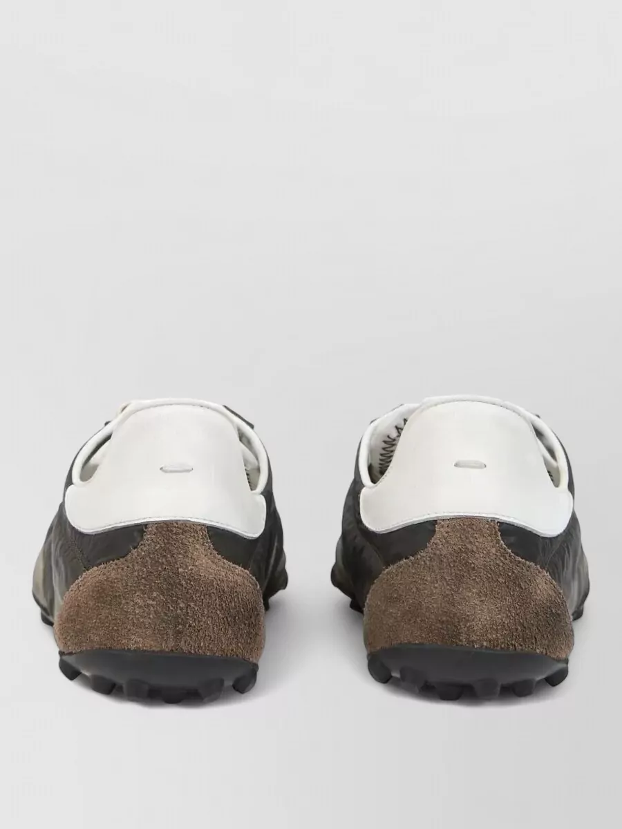 Maison Margiela Nylon Suede Sprinters Sneakers Contrast Panels