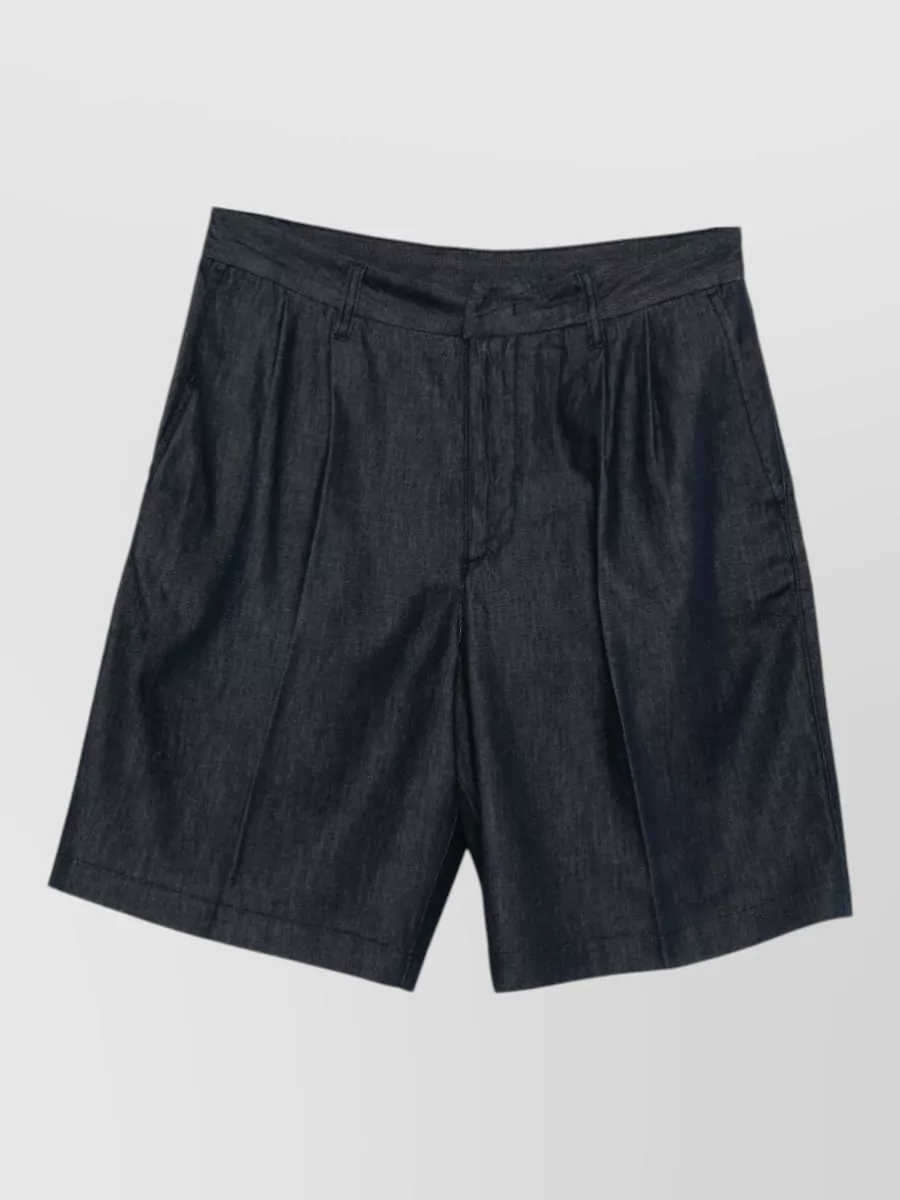 Emporio Armani Denim straight-leg bermuda shorts