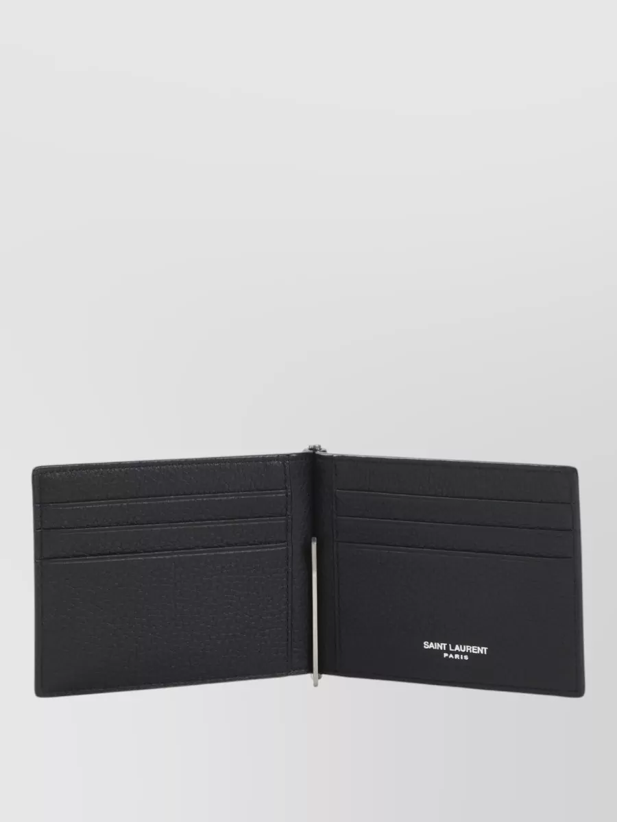 Saint Laurent Leather Zip Wallet