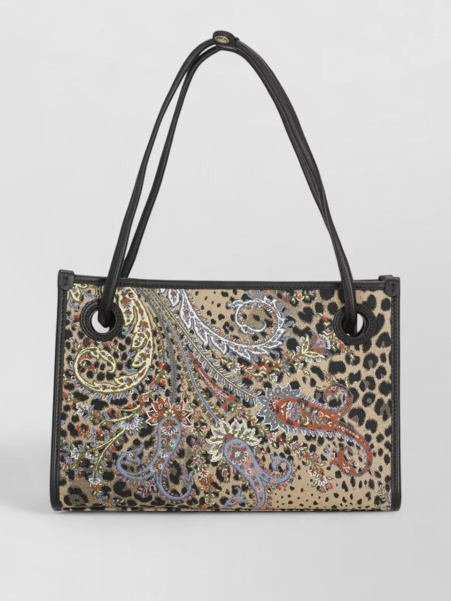 Etro Shopper Cotton Printed Shoulder Bag