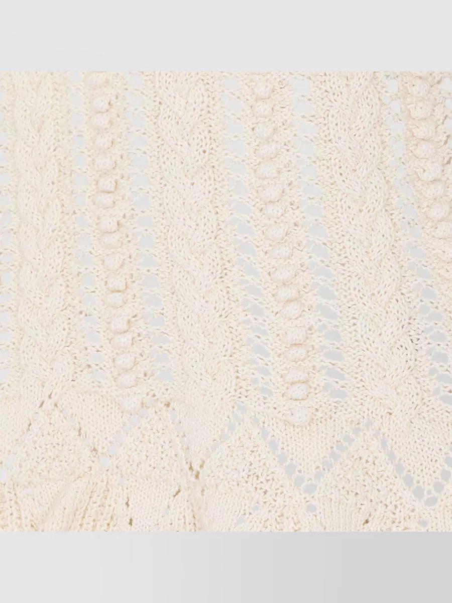 Isabel Marant Etoile Cotton Openwork Knit Tank Top