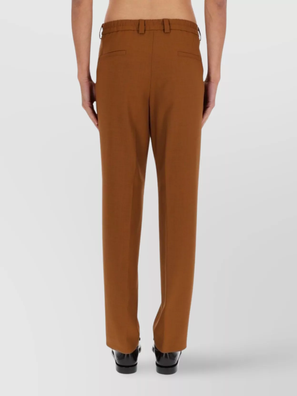 Boss Pleated Trousers With Side And Back Pockets