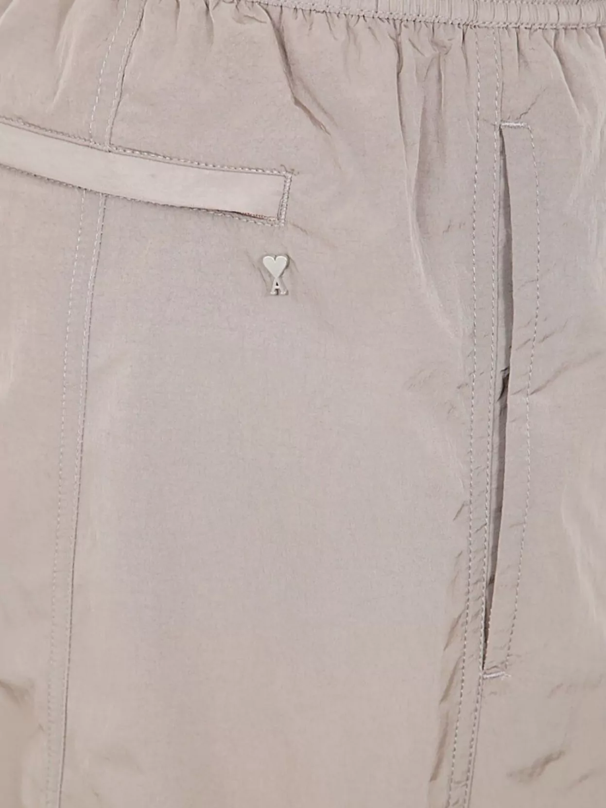 Ami Paris Elastic Waistband Swim Shorts