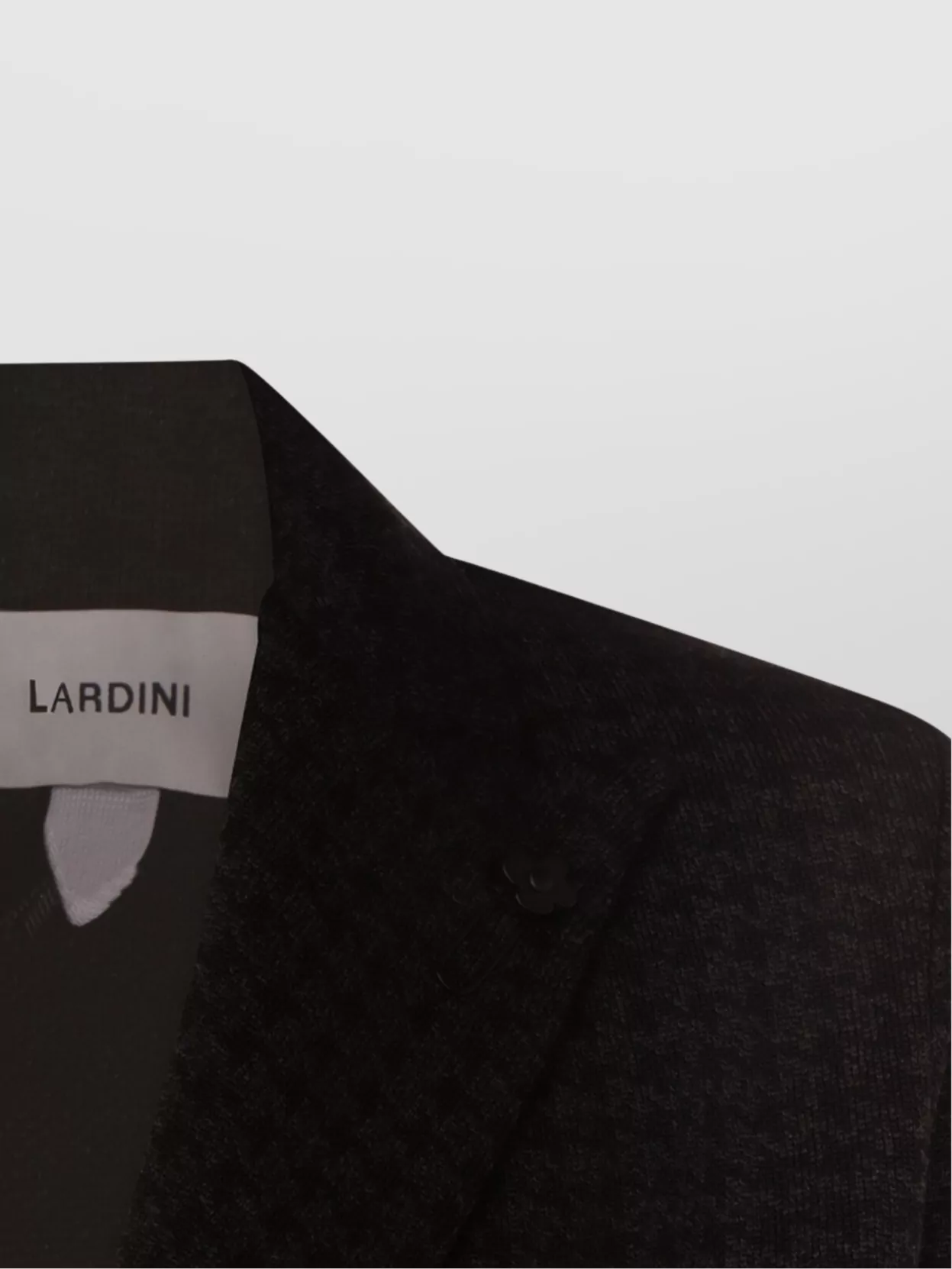 Lardini Tailored Houndstooth Suit Button Detailing In Brown