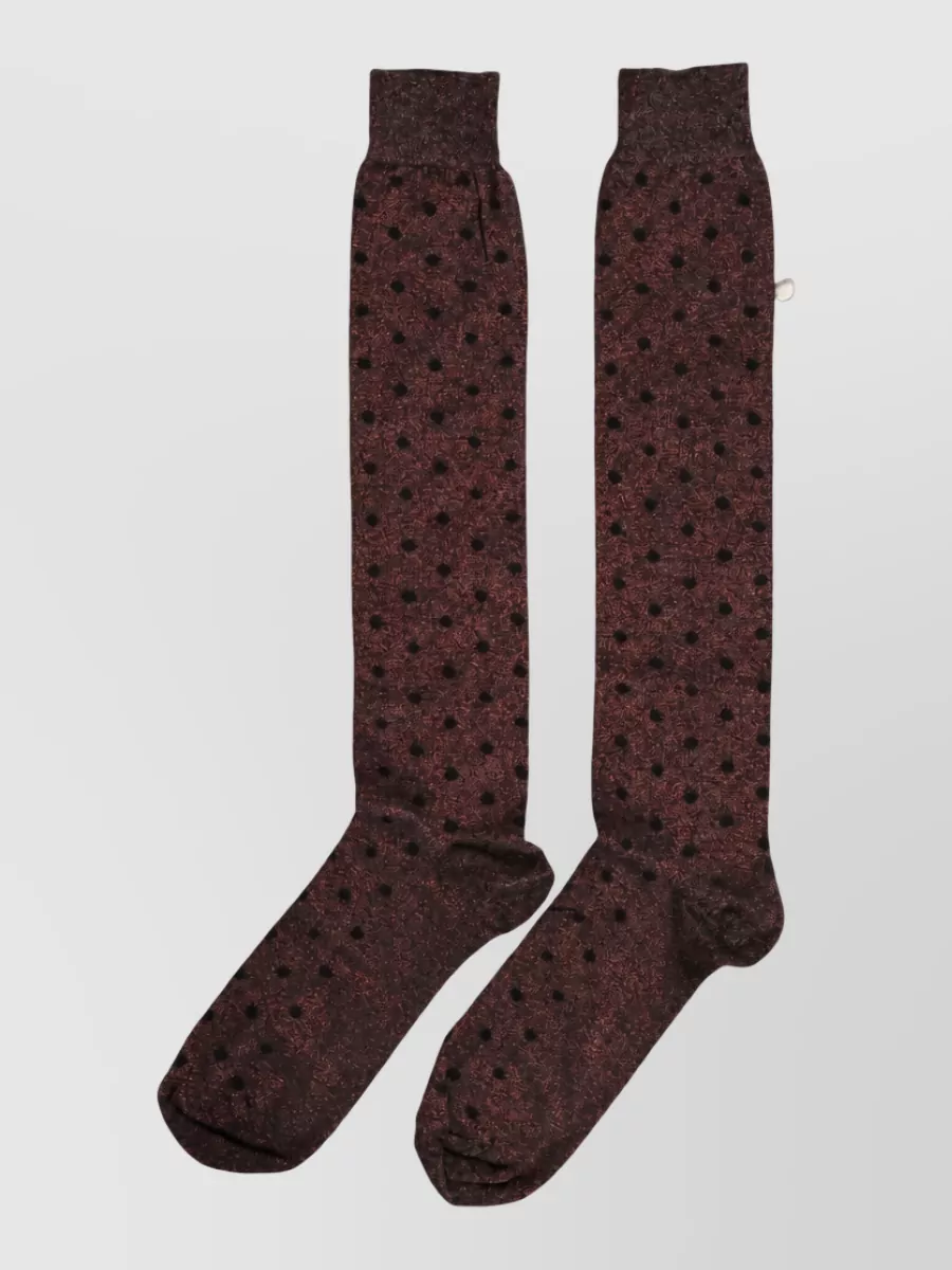 Dolce&Gabbana polka dot over-the-calf socks