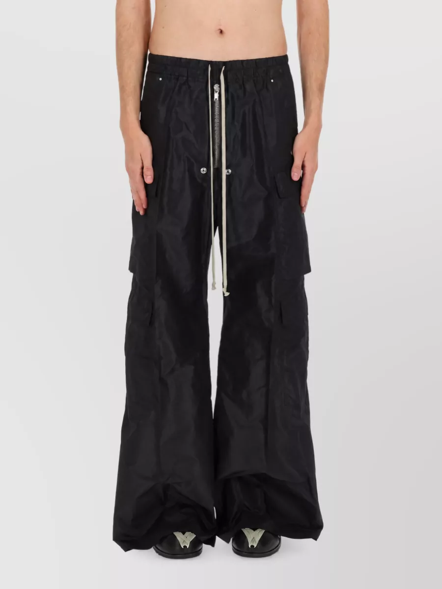 Rick Owens Silk Cargo Loose-Fit Trousers