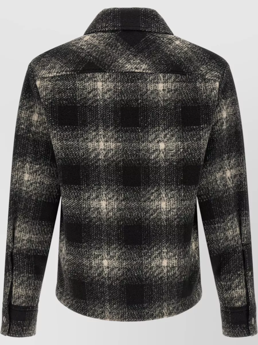 Moncler Checked Zip Shirt Jacket