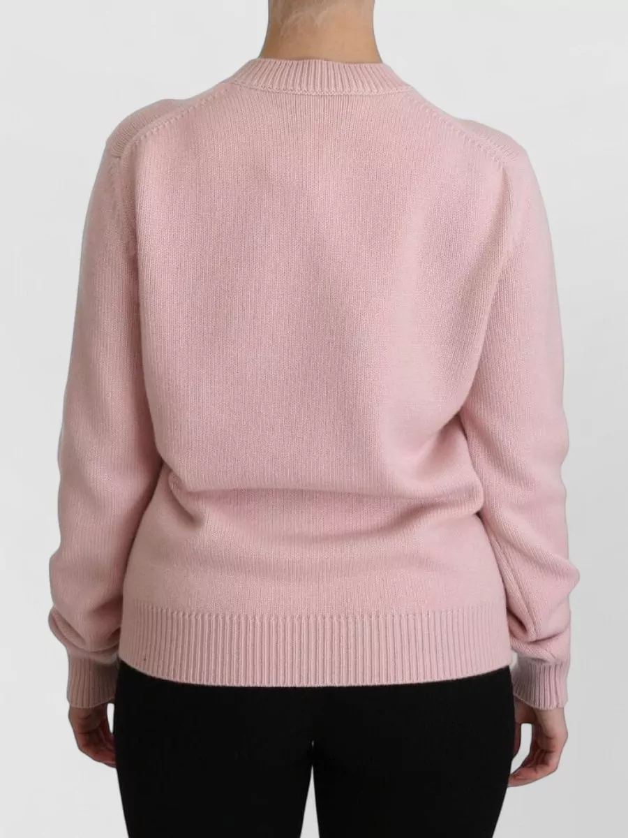 Dolce&Gabbana Cashmere Ribbed Crew Neck Sweater