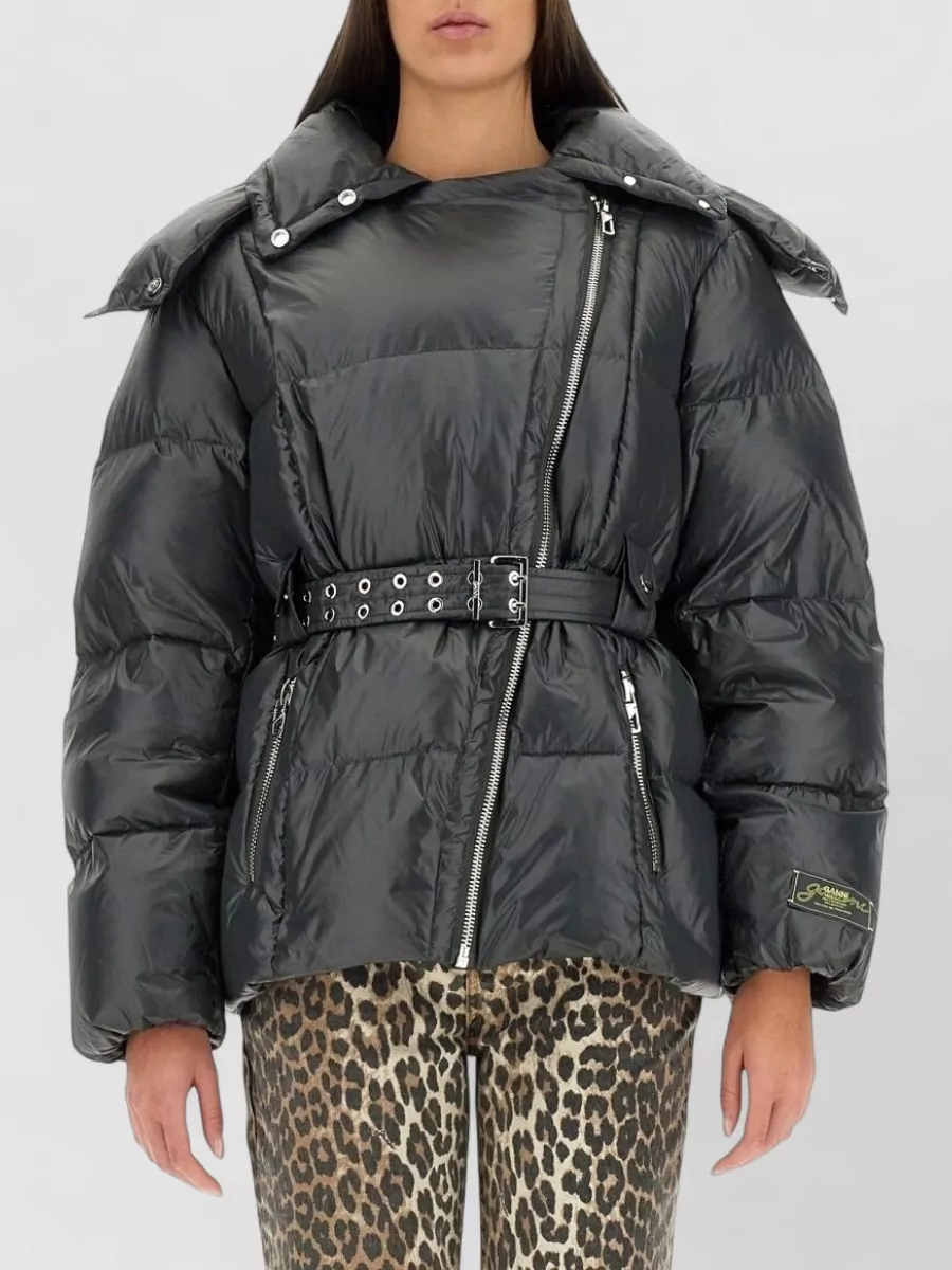 Ganni nylon parka coat