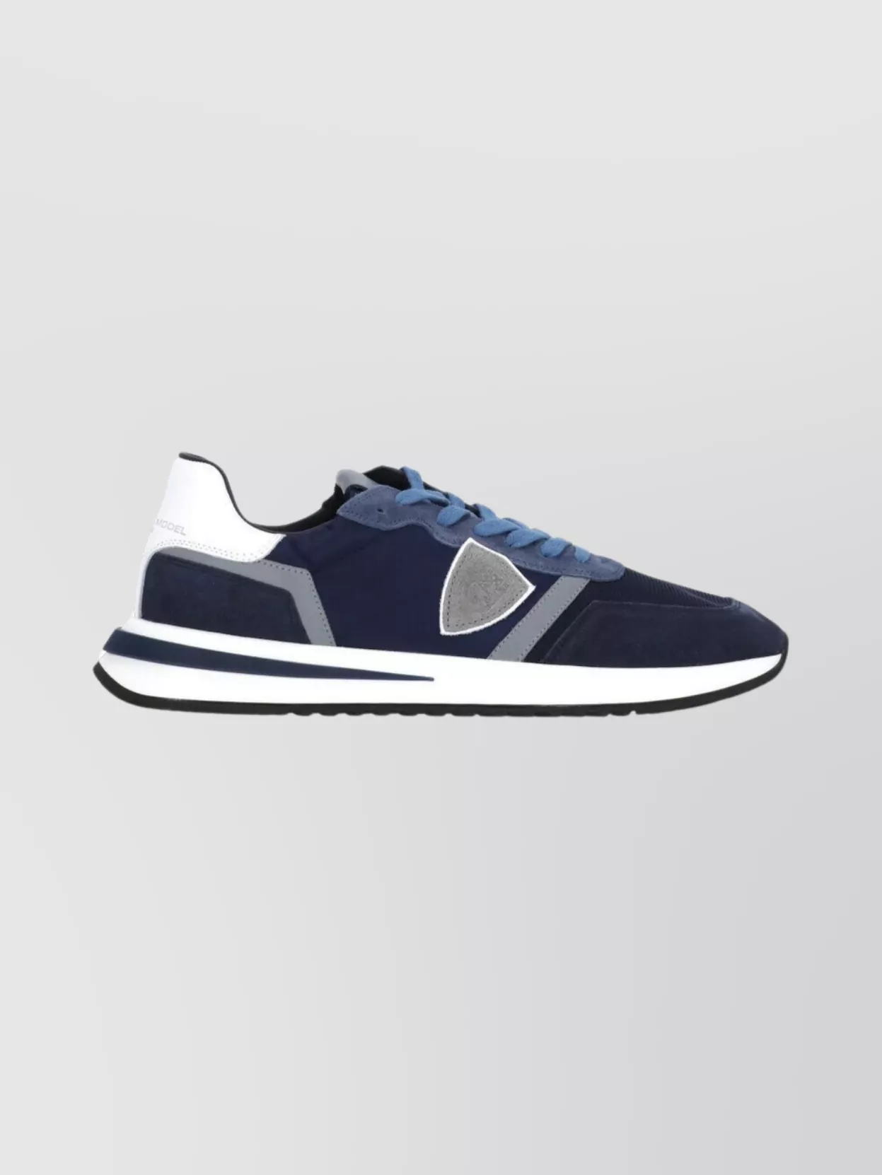 Philippe Model Suede Sneakers With Raised Sole And Mesh