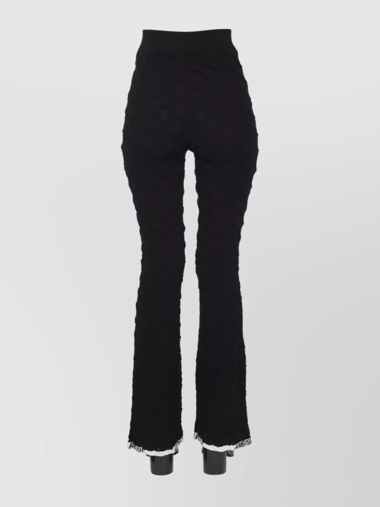 Ambush Logo Embroidered High-Waisted Flared Trousers