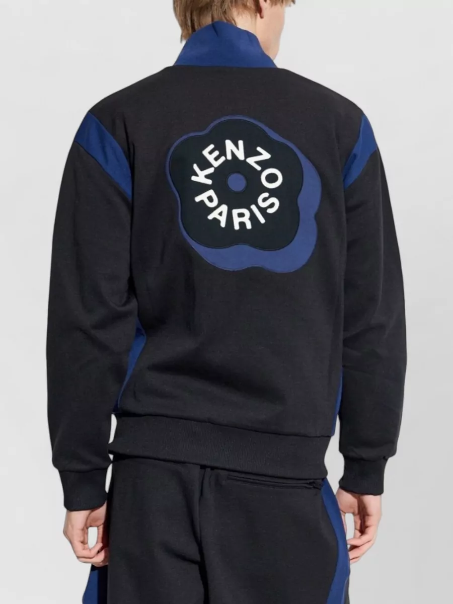 Kenzo Blazer High Collar Ribbed Cuffs Side Pockets