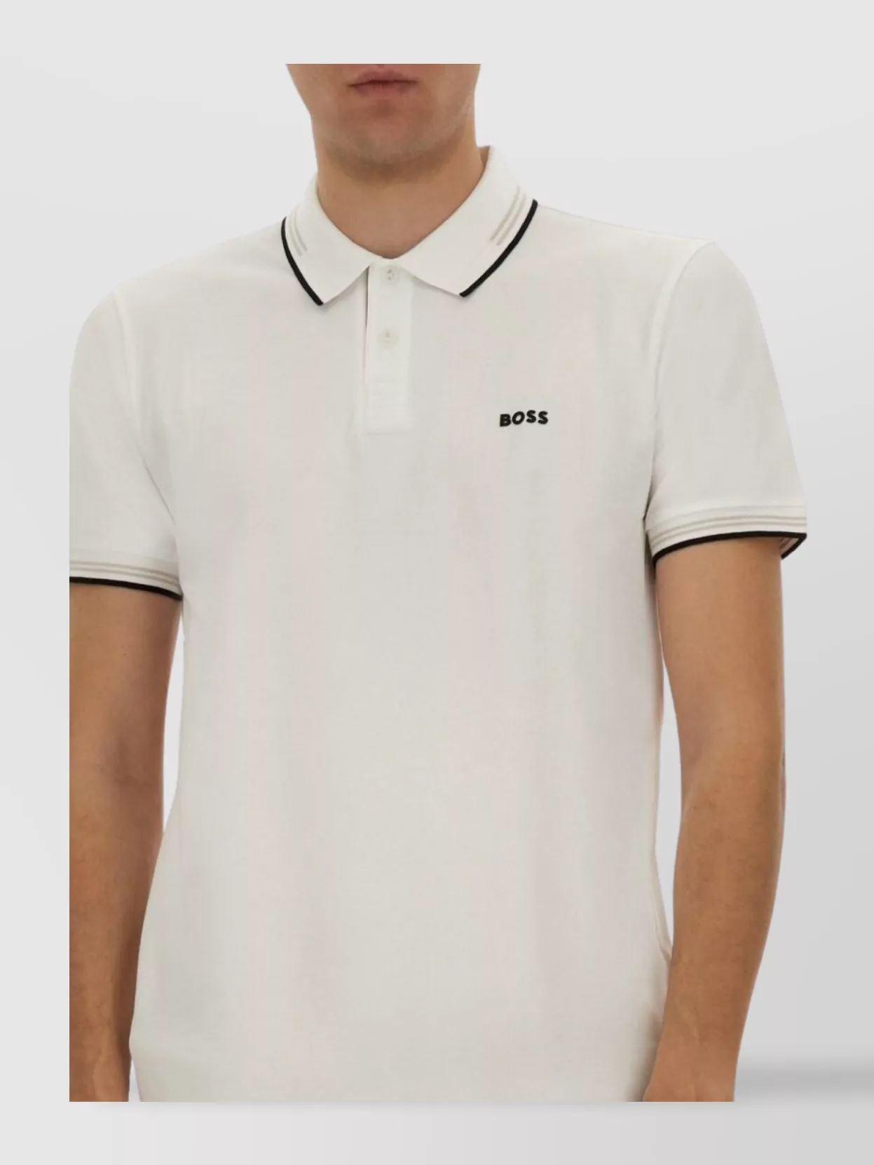 Boss "Paul" Polo Shirt With Polo Collar
