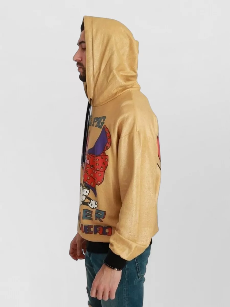 Dolce&Gabbana Printed Cotton Hooded Jacket
