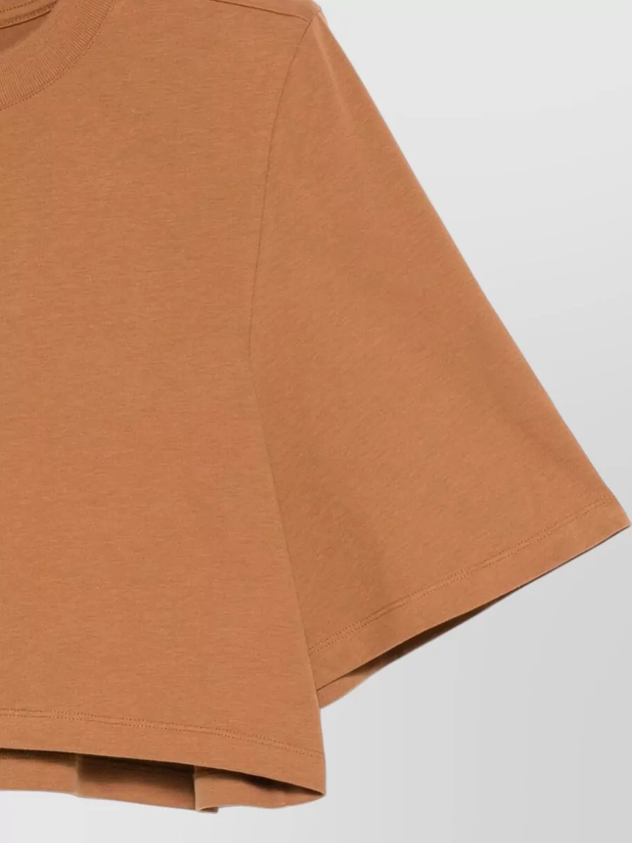 Isabel Marant Cropped Short Sleeve Crew Neck Top