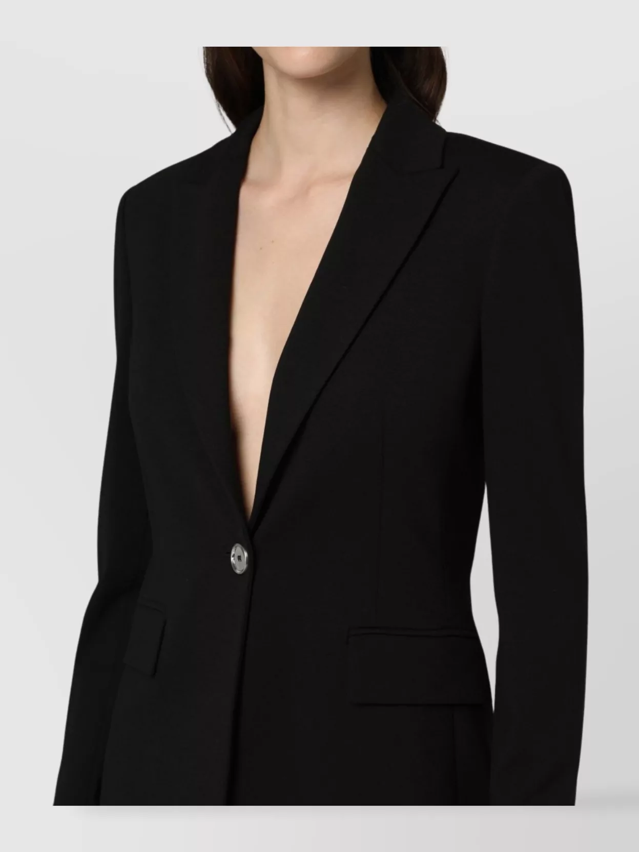 Pinko Lapel Collar Blazer With Flap Pockets