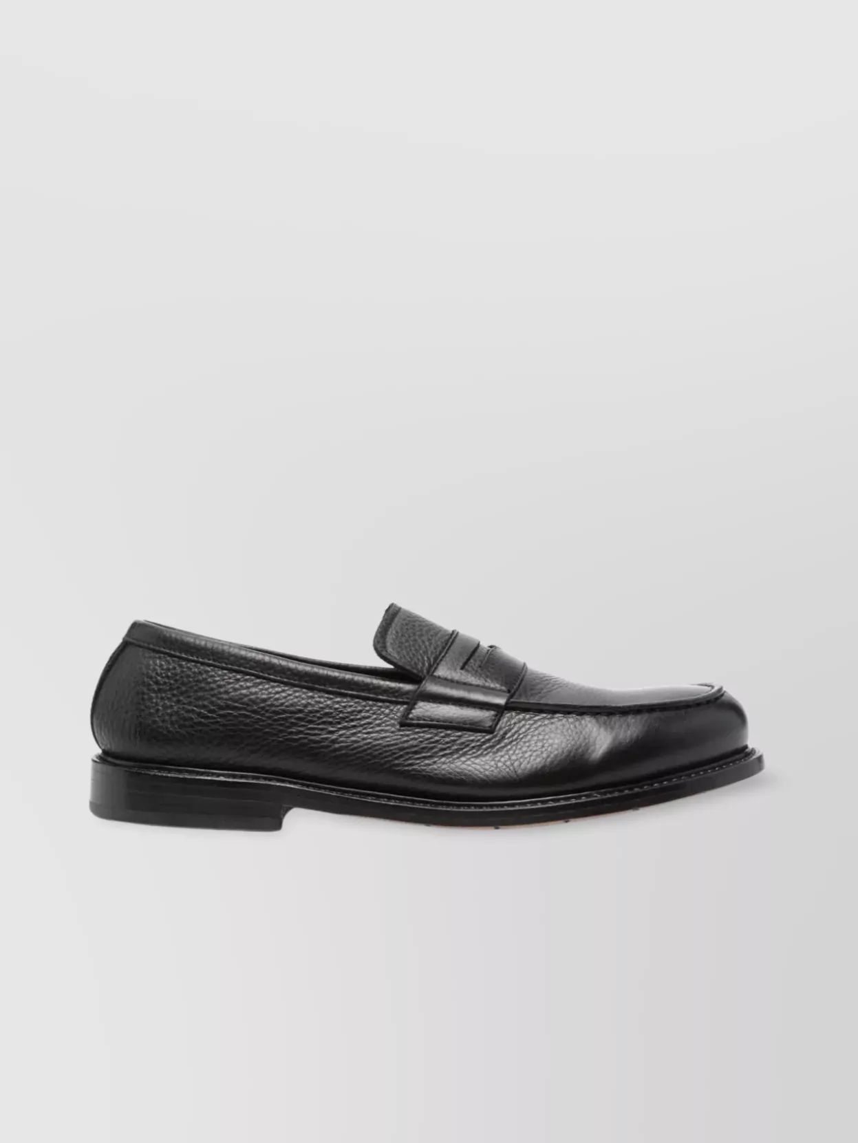Premiata Round Toe Textured Finish Loafers