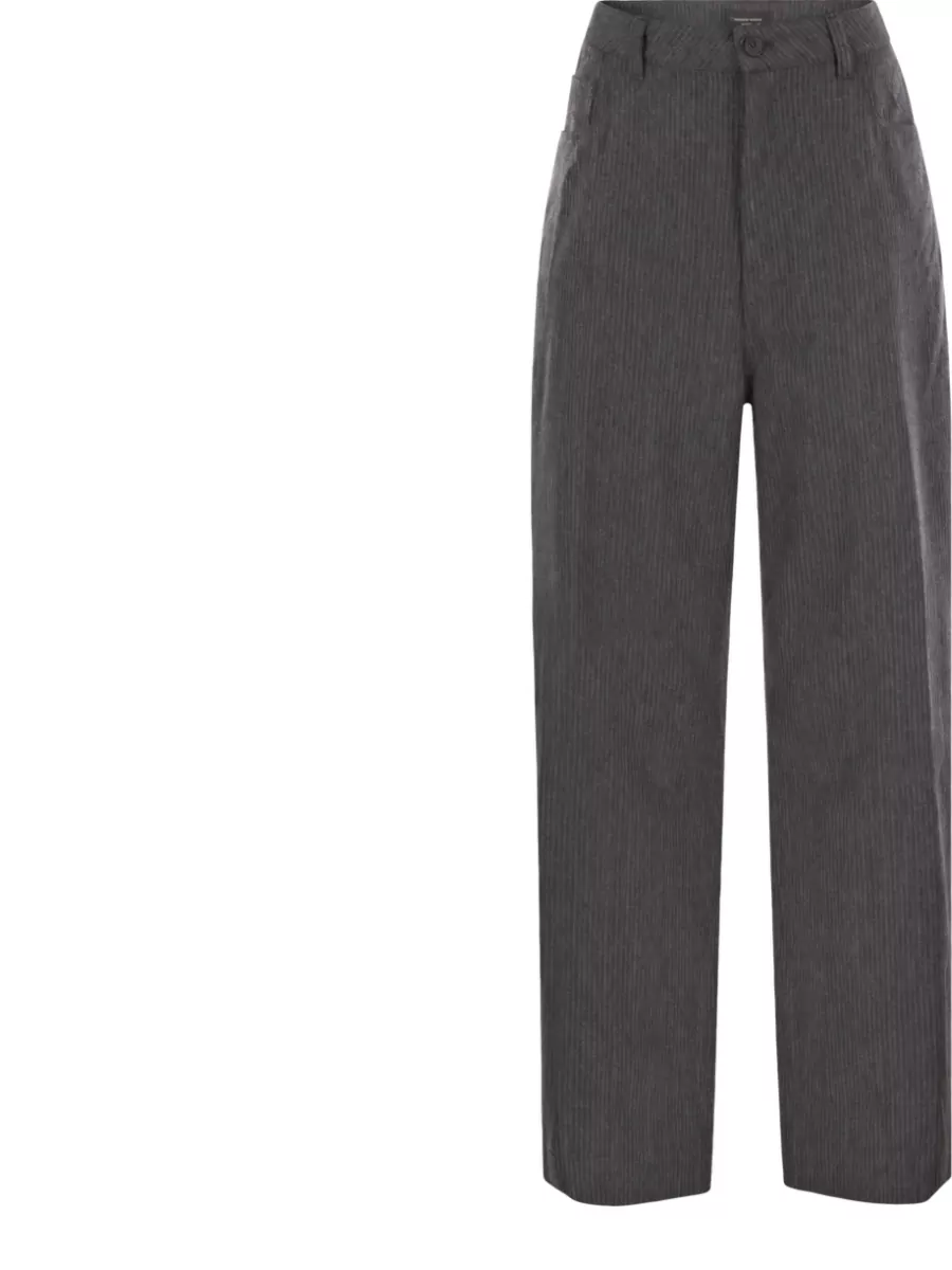 Fabiana Filippi pinstripe virgin wool tailored trousers