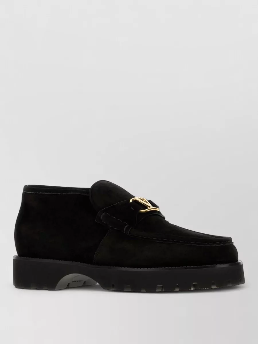 Valentino Garavani suede monk shoes