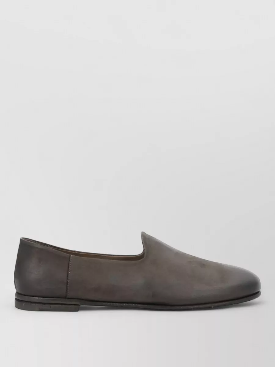 Premiata Leather Loafers Flat Sole Round Toe