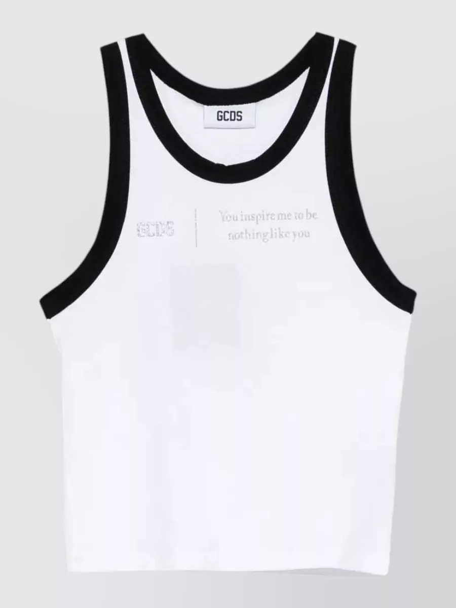 Gcds Sleeveless Cotton Tank Top