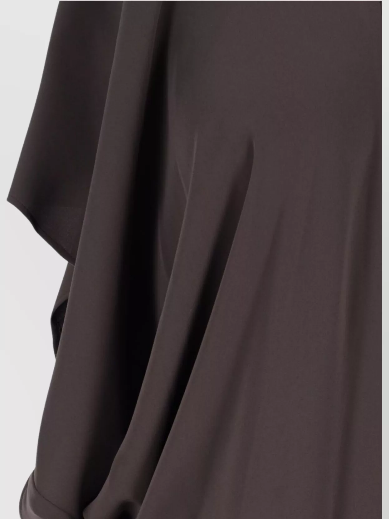Mm6 Maison Margiela Knee Length Draped Design Dress With Short Sleeves