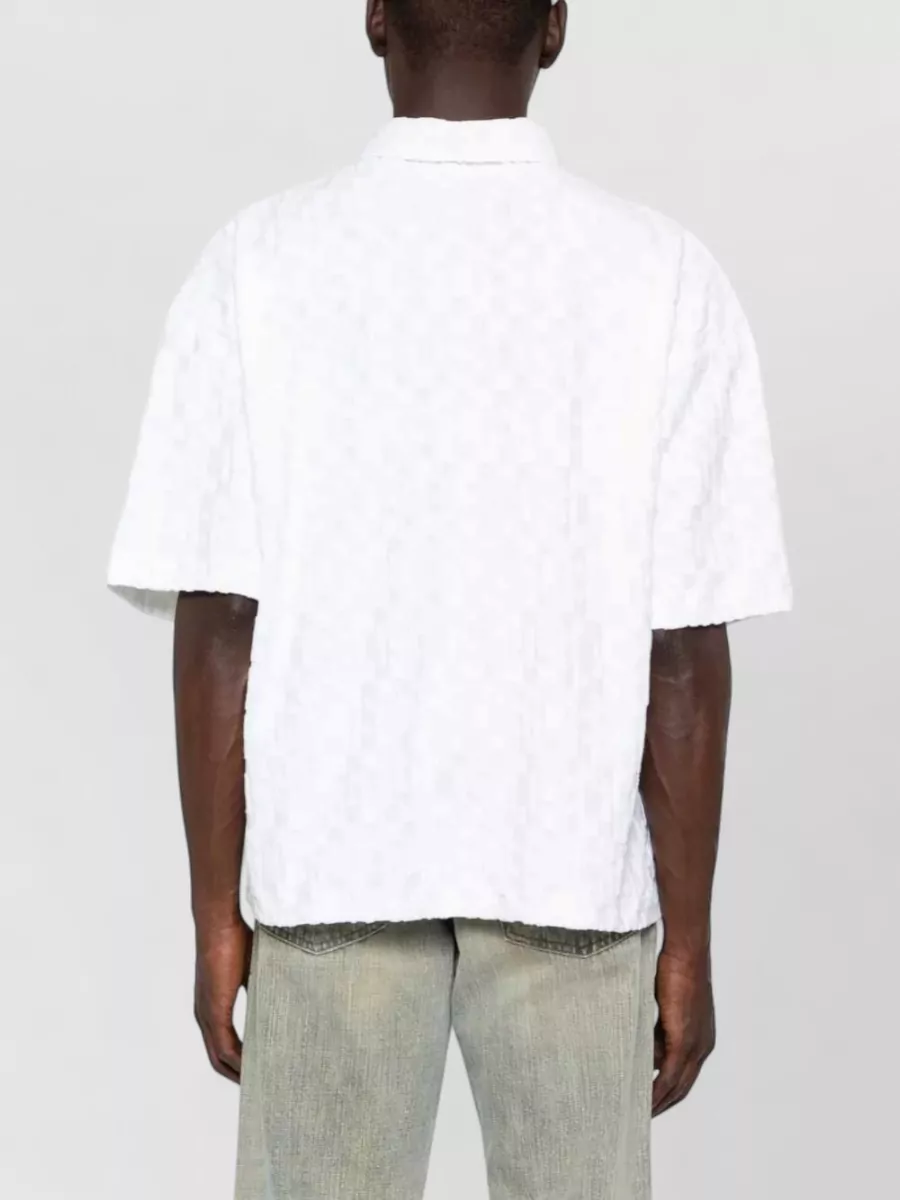 Gcds Jacquard Logo Terry Polo Shirt