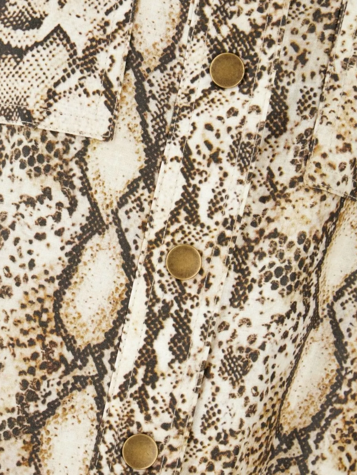 Isabel Marant Linen Blend Jacket Snakeskin Pattern