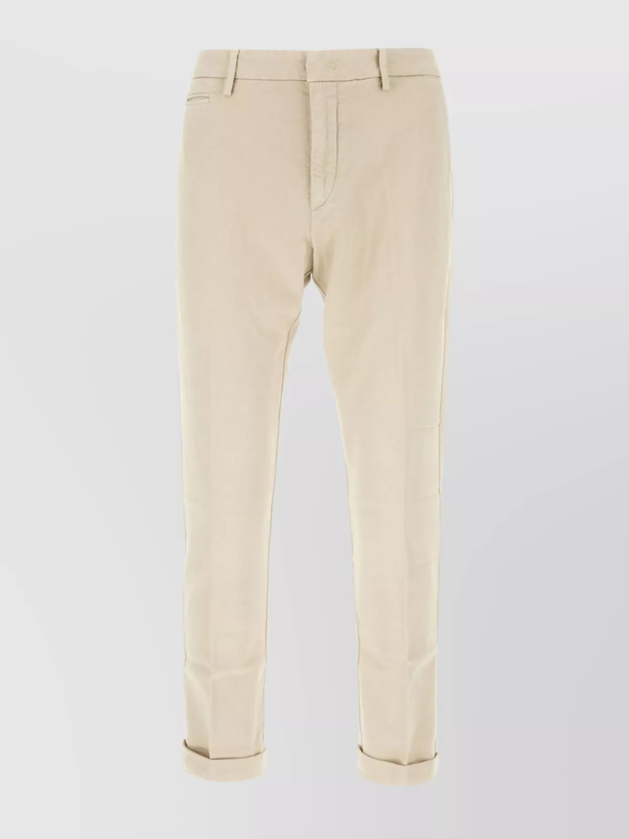 Dondup Trousers With Rolled Cuffs And Pockets