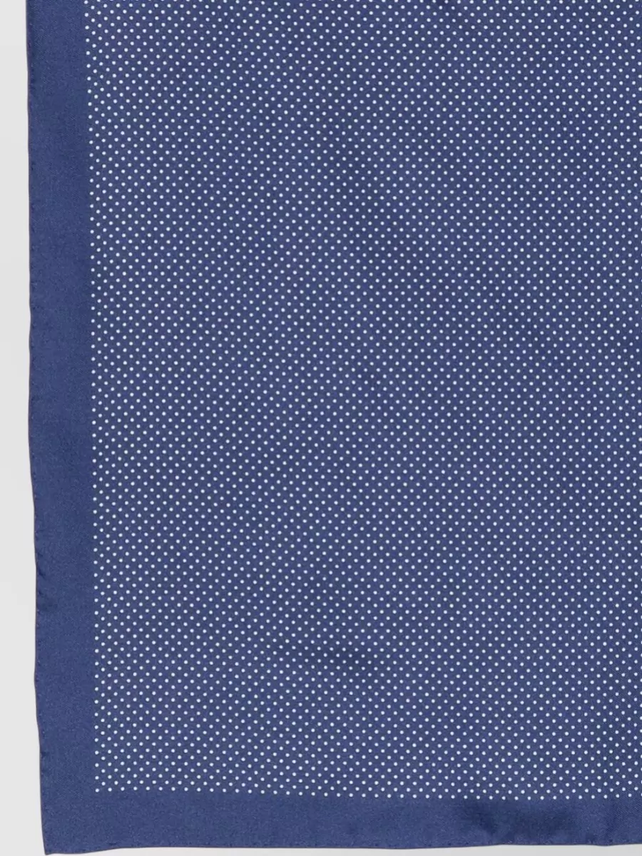 Tom Ford Silk Pocket Square Polka Dot Pattern