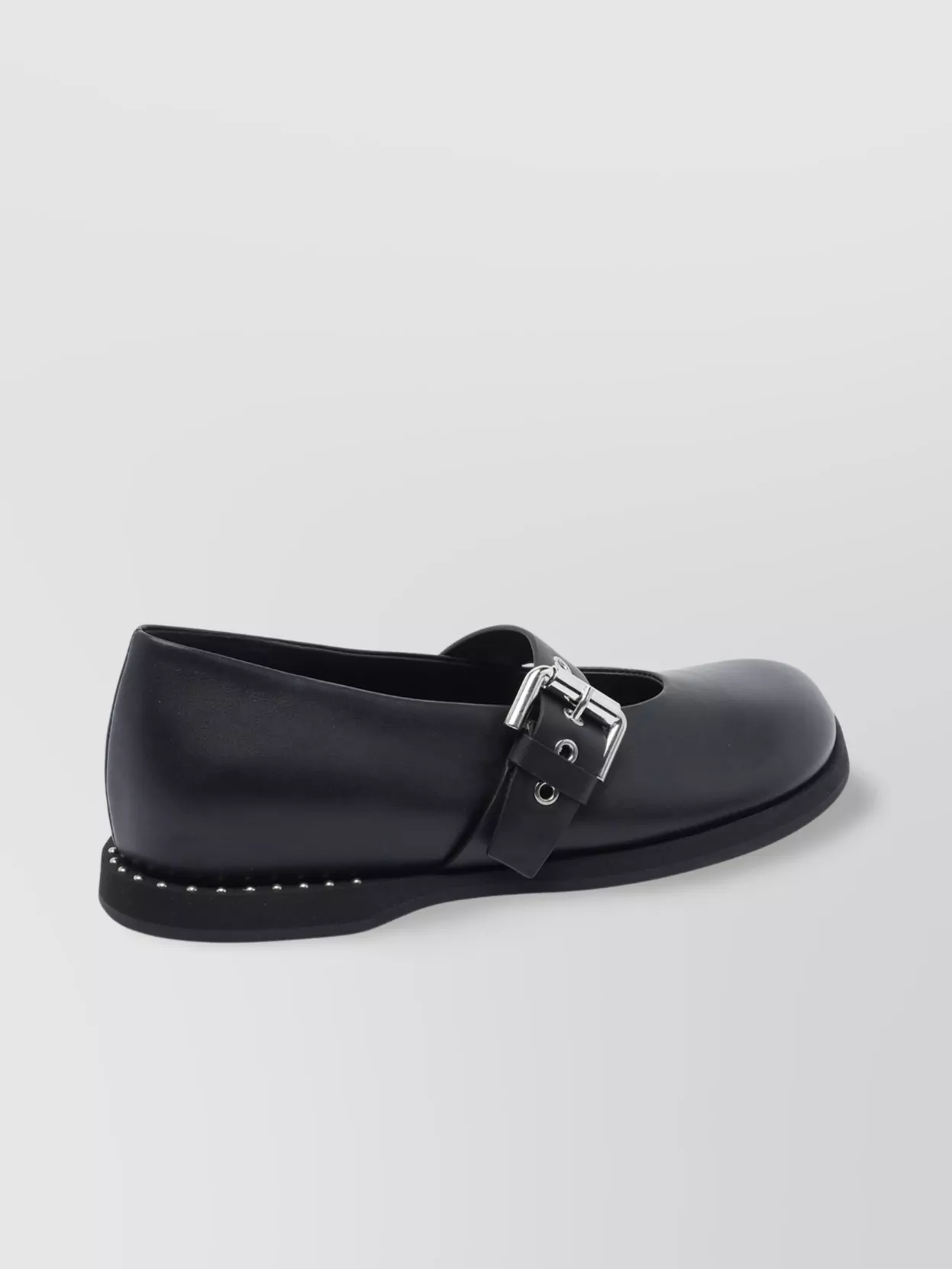 Premiata Anil Buckle Leather Round Studded Ballerina