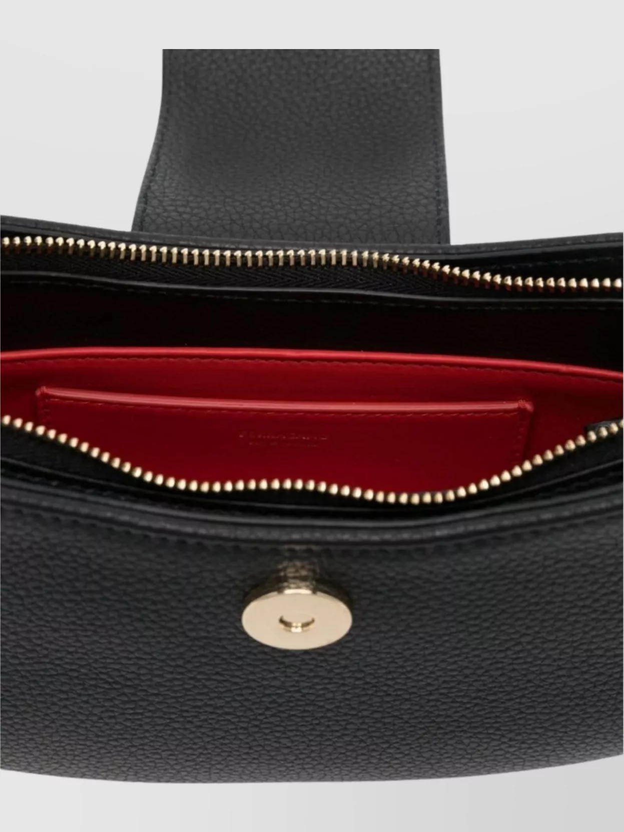 Ferragamo Textured Foldover Shoulder Bag