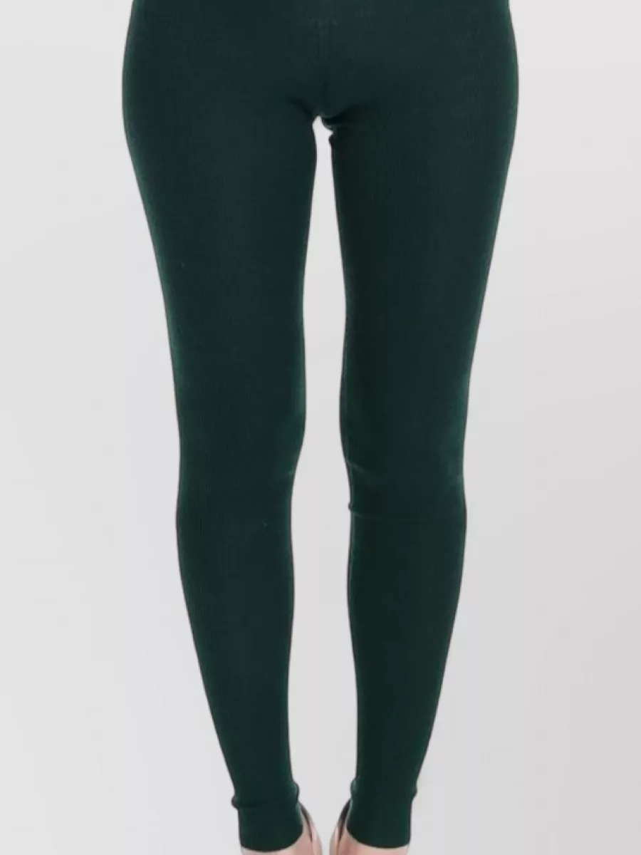 Dolce&Gabbana ribbed high-rise cashmere leggings