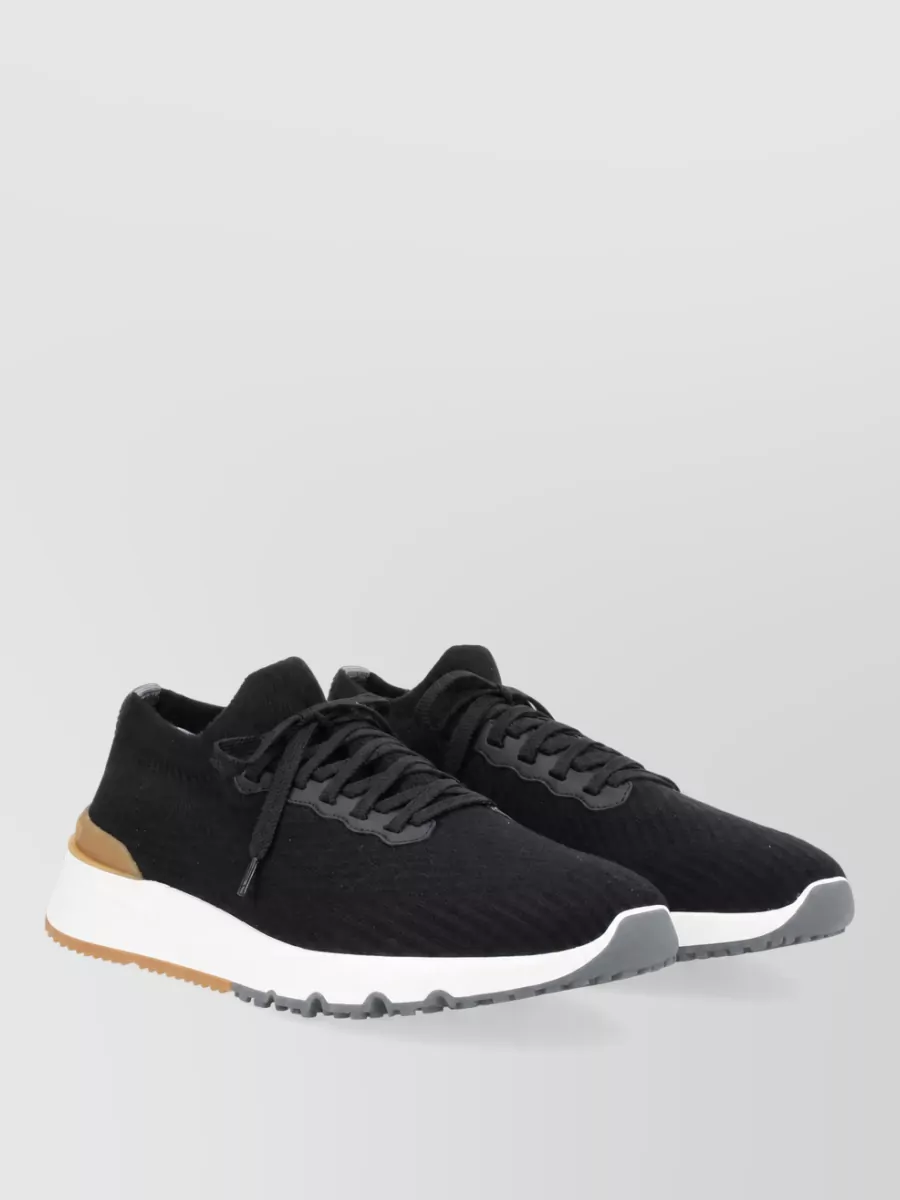Brunello Cucinelli Cotton Low-Top Sneakers