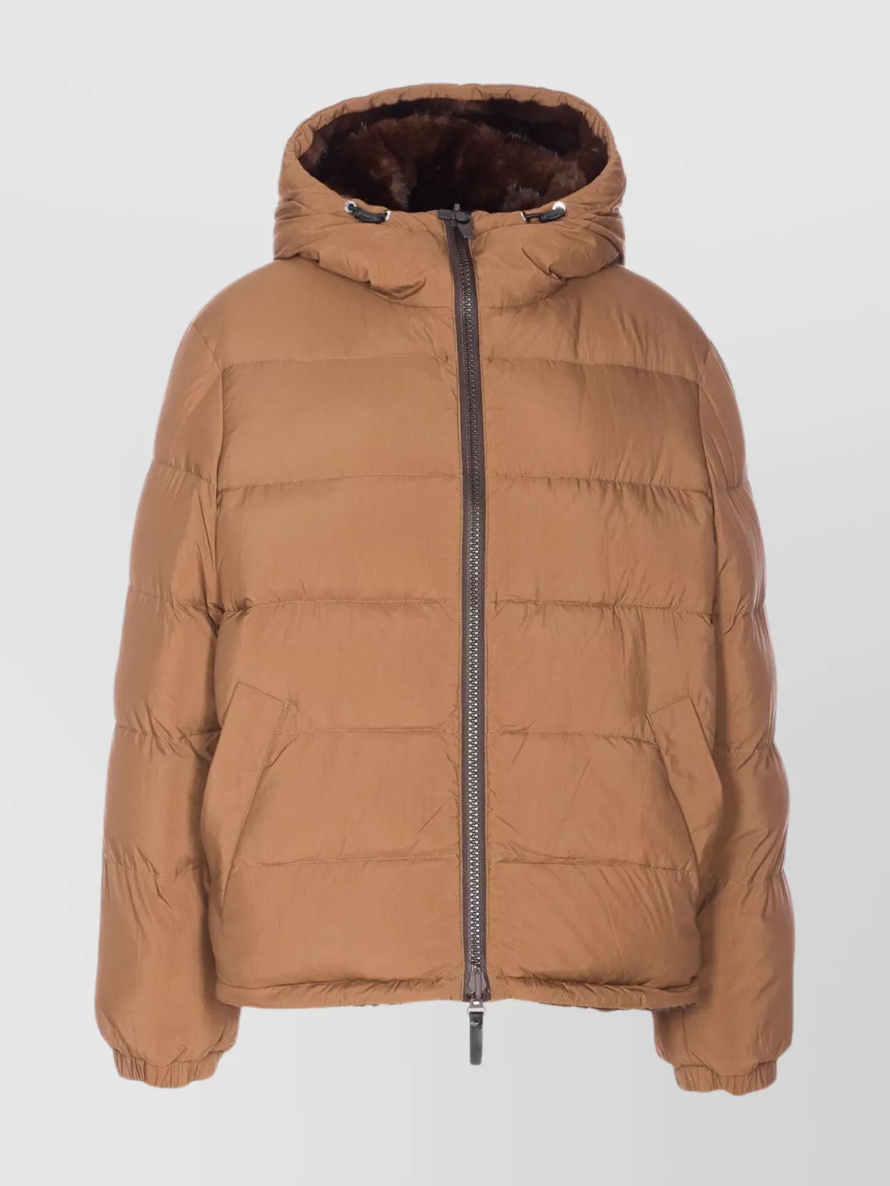 Yves Salomon Hooded Quilted Jacket Fur Detail