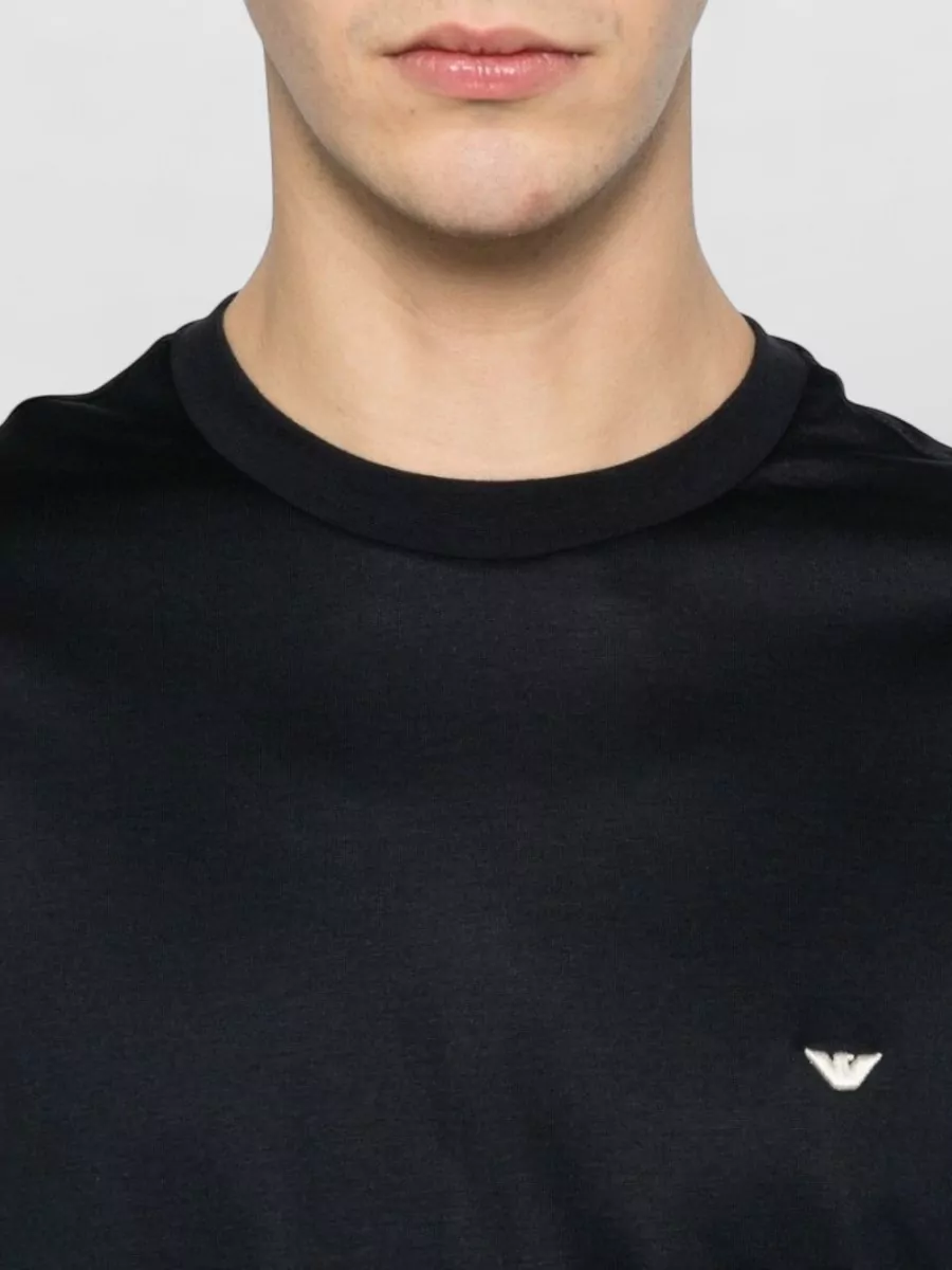 Emporio Armani Cotton Blend T Shirt Short Sleeves Round Neck