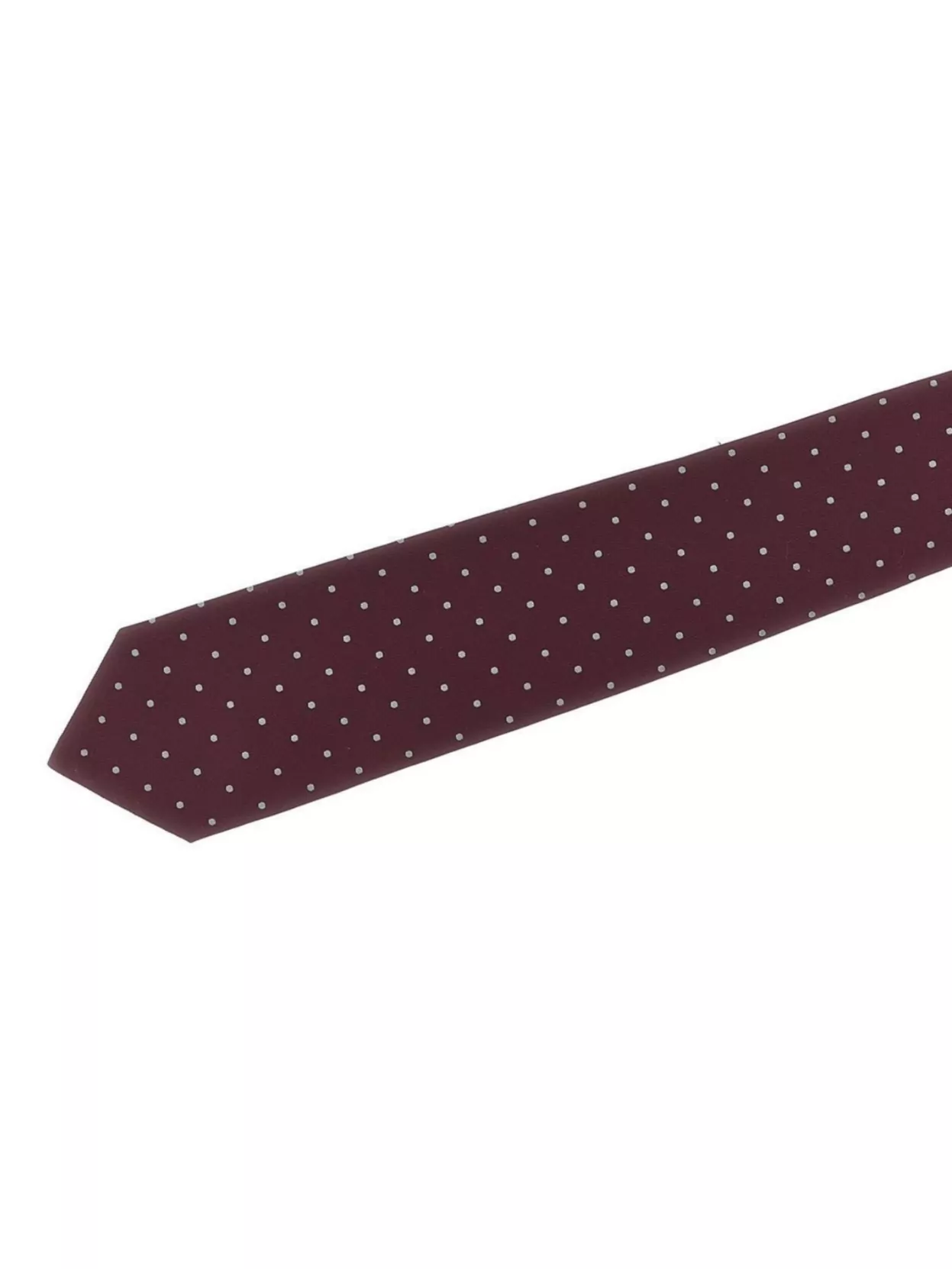 Barba Slim Pointed Tip Tie With Polka Dot Pattern
