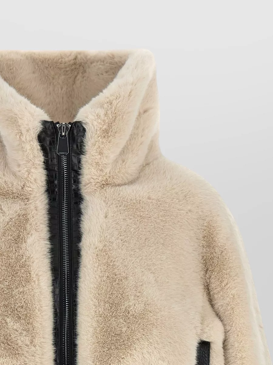 Pinko Faux Fur Cropped Jacket