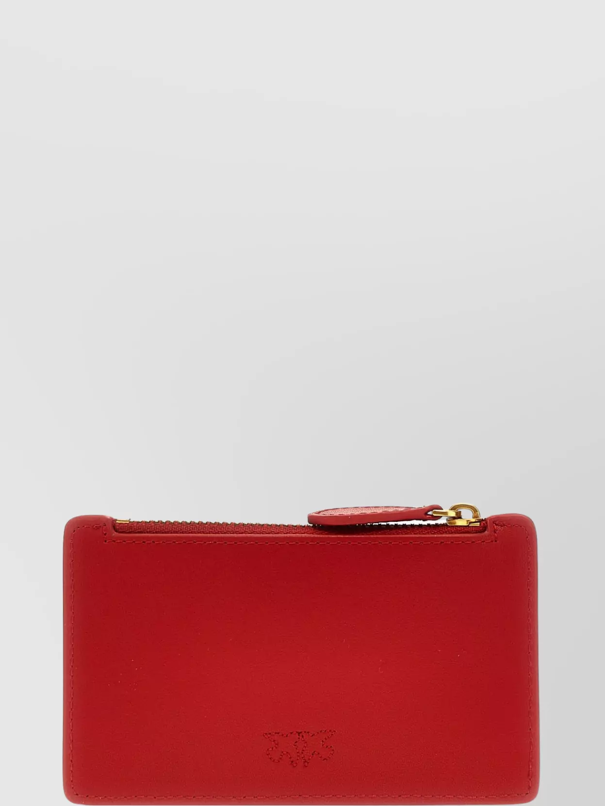Pinko 'airone' Card Holder Gold-tone Hardware In Red