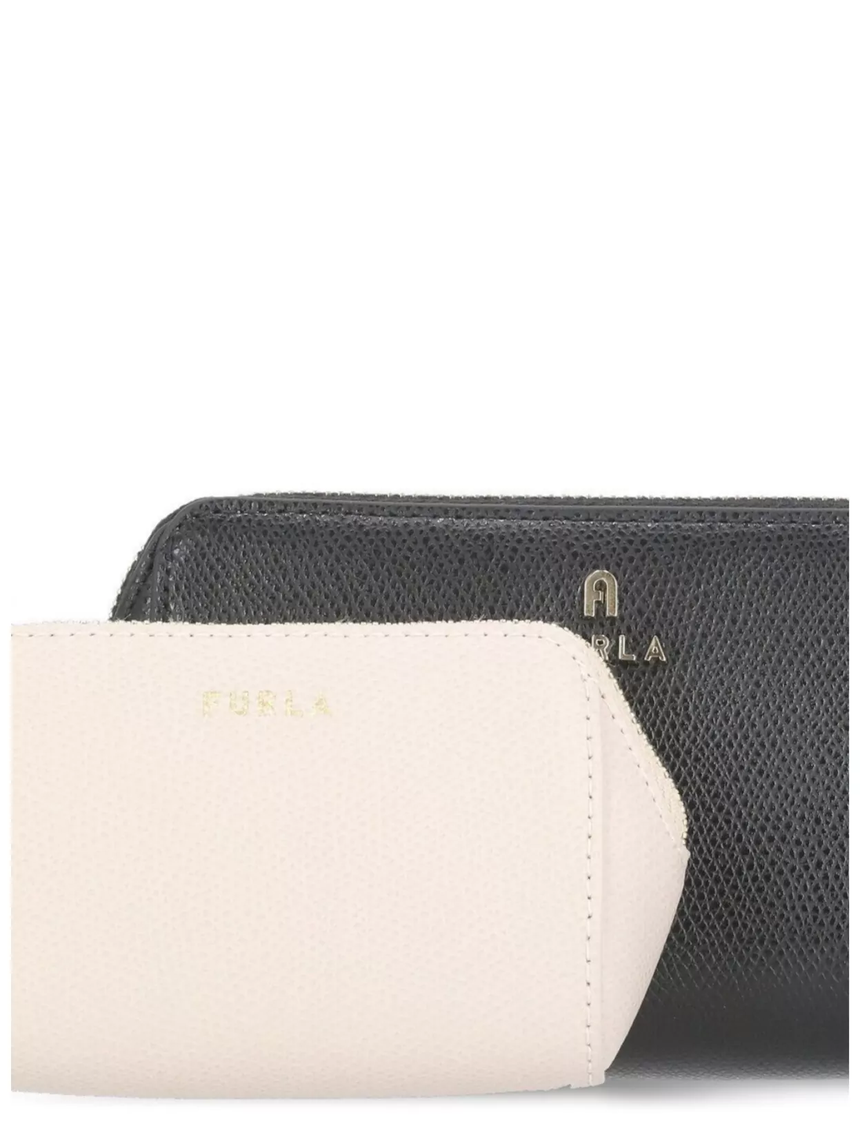 Furla Leather Clutch Bag Textured Finish
